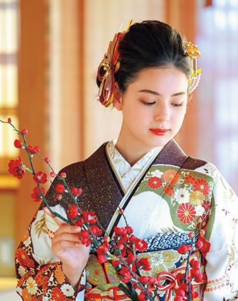 稲垣姫菜着用 No.1827P振袖