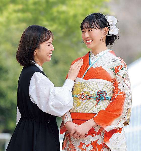 母・姉の振袖を着る！ママ振り