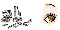 アイメイクのイラスト